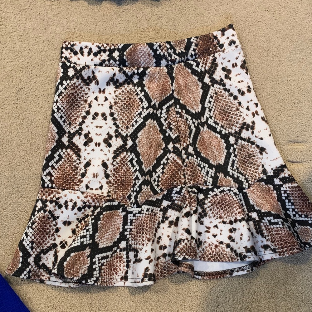PLT snake skin skirt